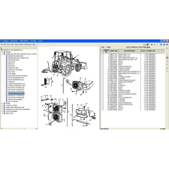 Komatsu Italy EPC spare parts catalog 2016