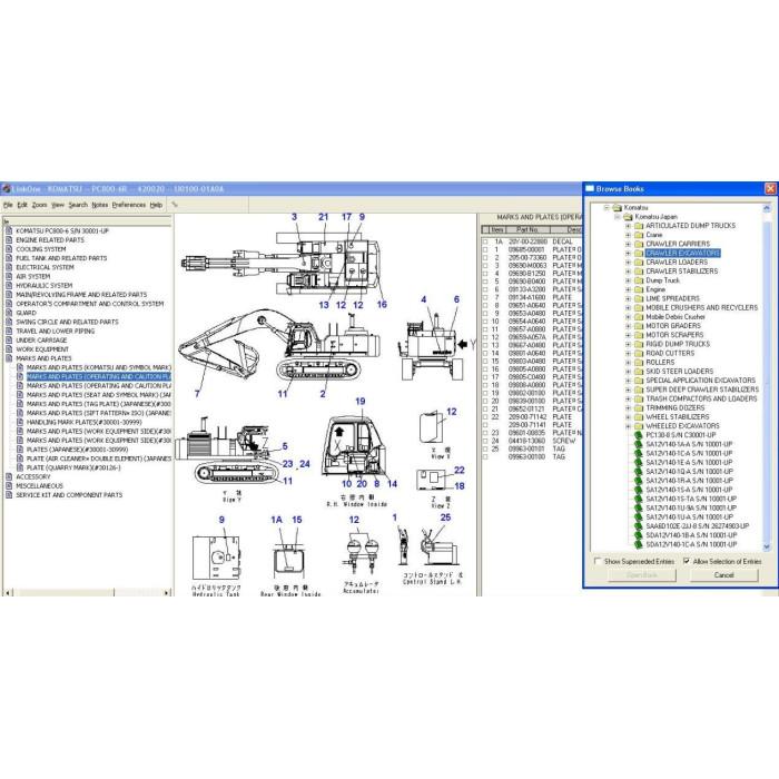 KOMATSU JAPAN CONSTRUCTION EPC 2021 PARTS CATALOG
