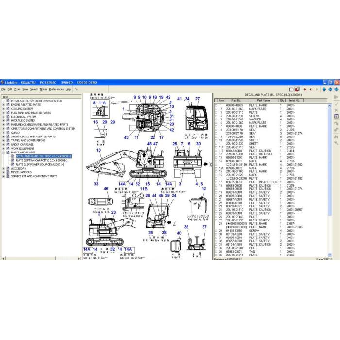 KOMATSU JAPAN EXCAVATOR EPC 2021 PARTS CATALOG