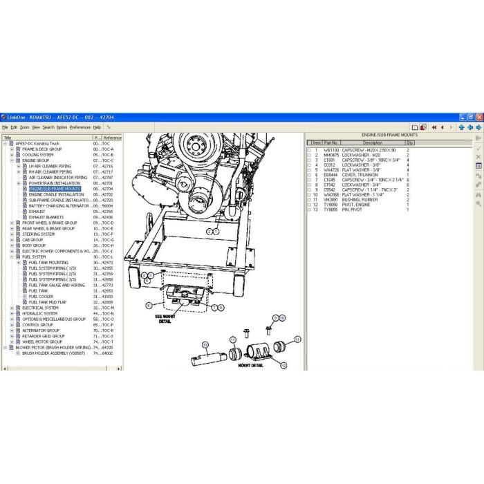 KOMATSU MINING EPC 2021 SPARE PARTS CATALOG