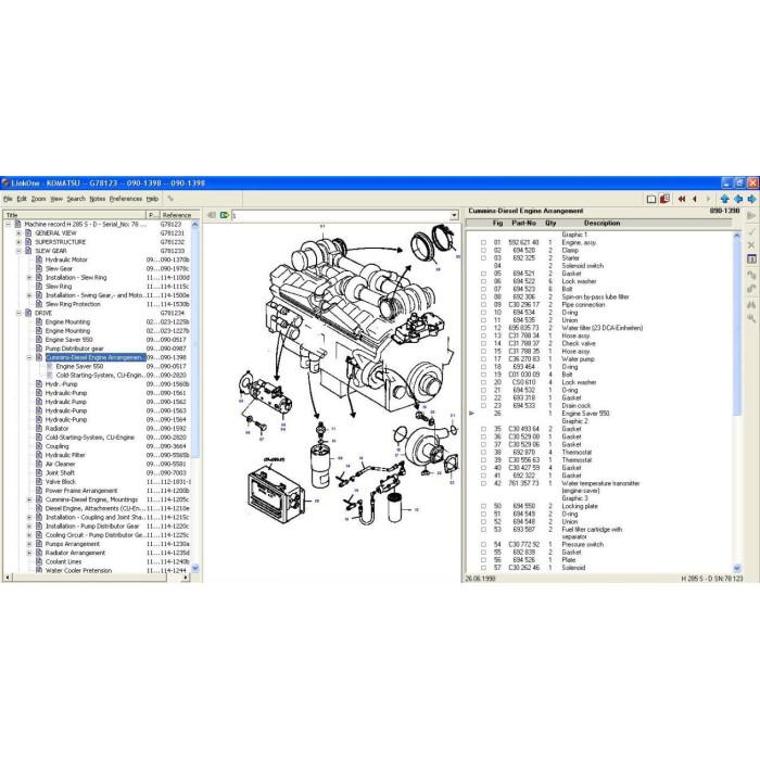 KOMATSU MINING EPC 2021 SPARE PARTS CATALOG