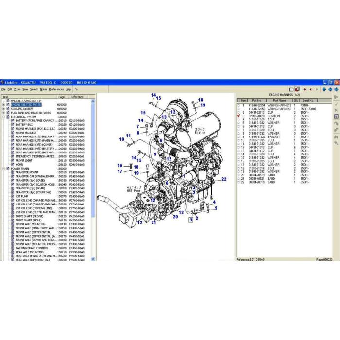 KOMATSU CONSTRUCTION EPC 2021 PARTS CATALOG