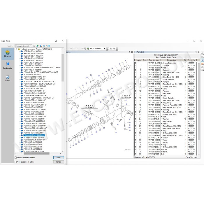 Komatsu England EPC spare parts catalog 2021