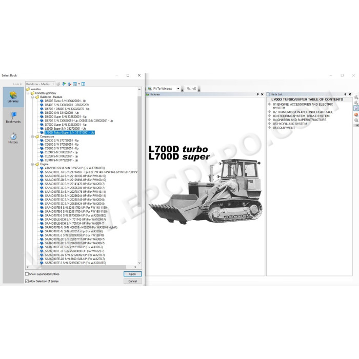 Komatsu Germany EPC spare parts catalog 2021