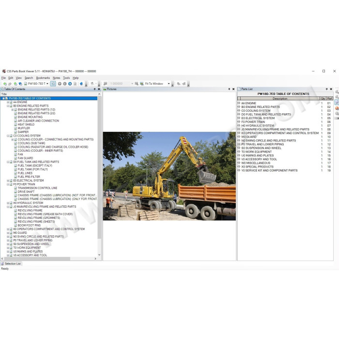 Komatsu Germany EPC spare parts catalog 2021