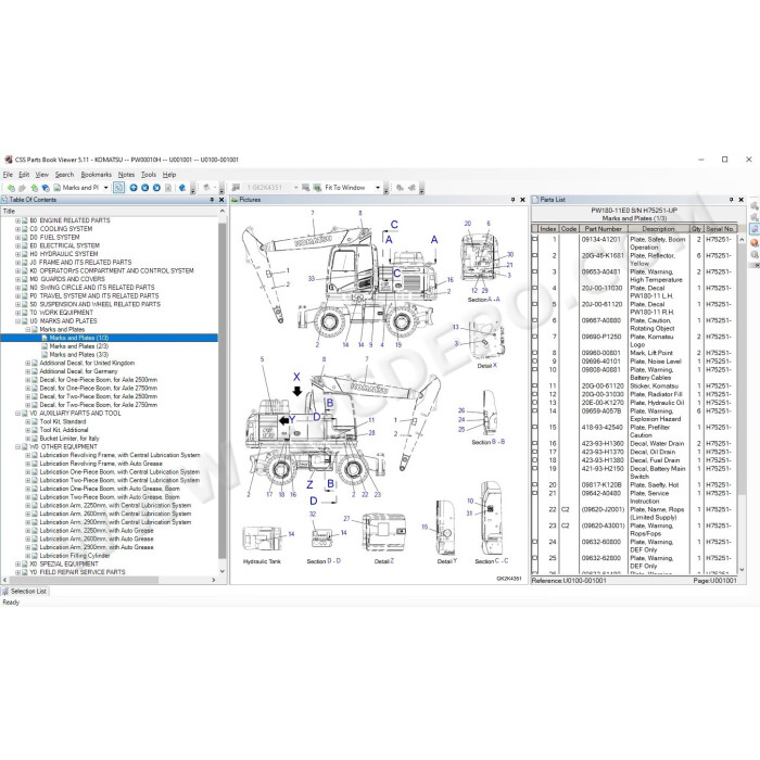 Komatsu Germany EPC spare parts catalog 2021