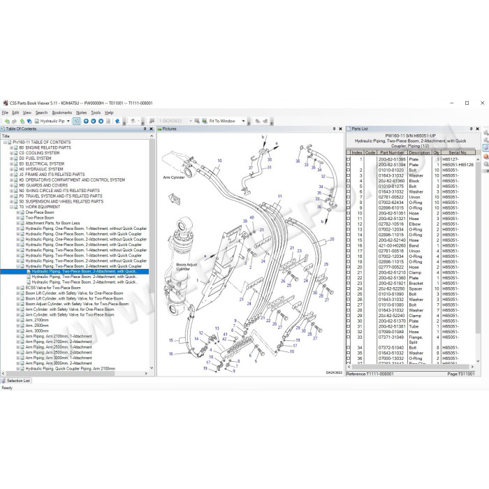 Komatsu Germany EPC spare parts catalog 2021