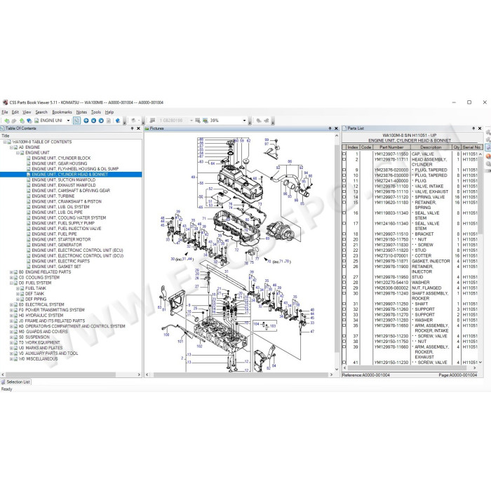 Komatsu Germany EPC spare parts catalog 2021