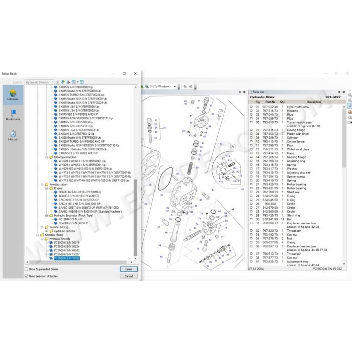 Komatsu Italy EPC spare parts catalog 2021