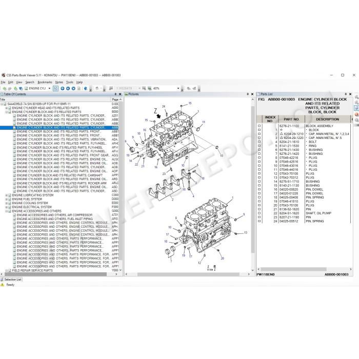 Komatsu Italy EPC spare parts catalog 2021