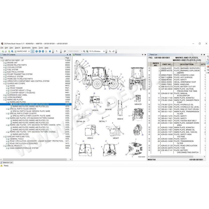 Komatsu Italy EPC spare parts catalog 2021