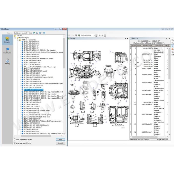 Komatsu Japan Bulldozer EPC parts catalog 2021