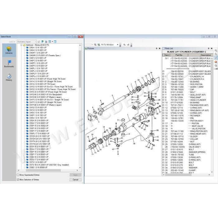 Komatsu Japan Bulldozer EPC parts catalog 2021