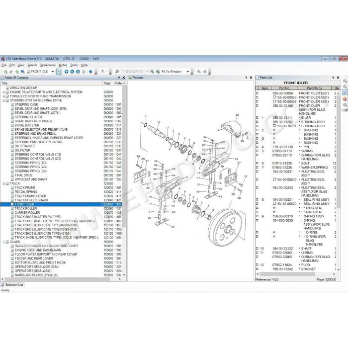 Komatsu Japan Bulldozer EPC parts catalog 2021