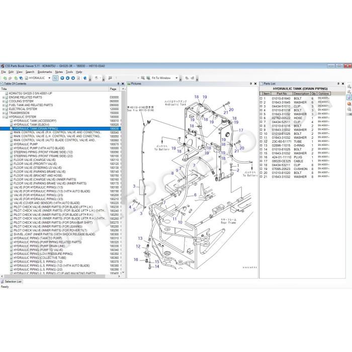 Komatsu Japan Motor Grader / Scraper EPC parts catalog 2021