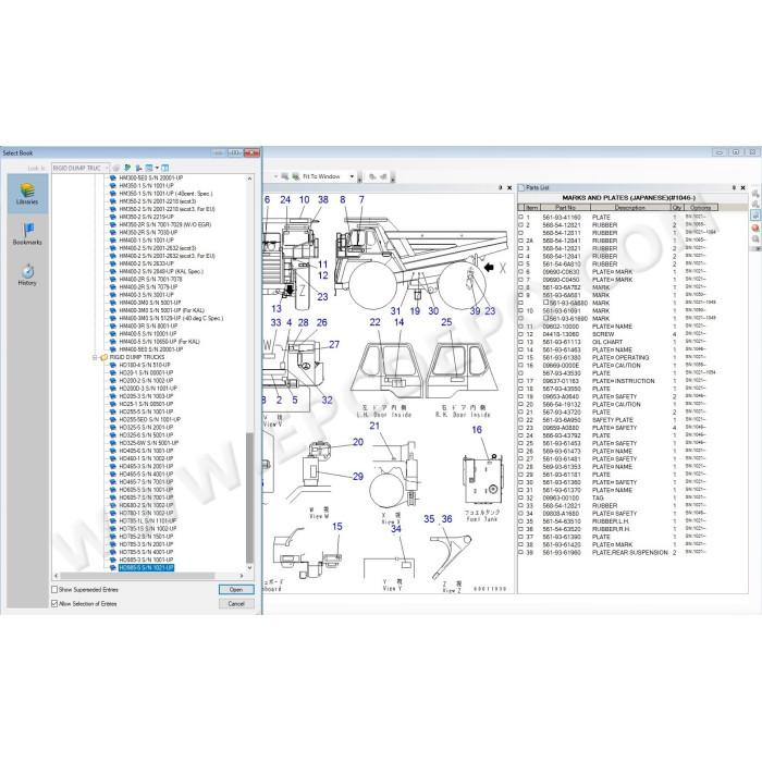 Komatsu Japan Articulated Dump Truck EPC parts catalog 2021