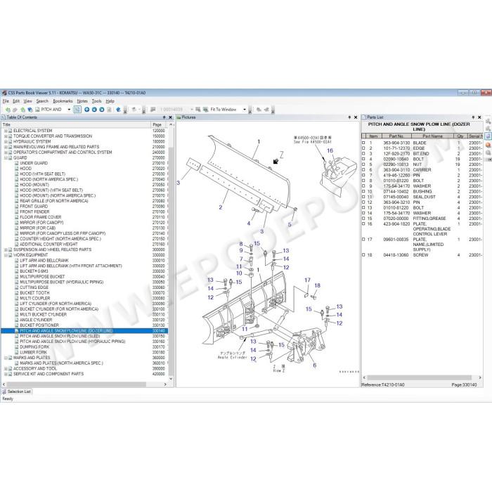 Komatsu Japan Wheel Loader EPC parts catalog 2021