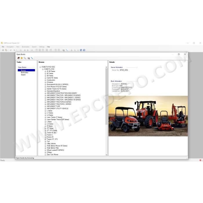 Kubota KDG Agriculture & Construction EPC parts catalog 2021