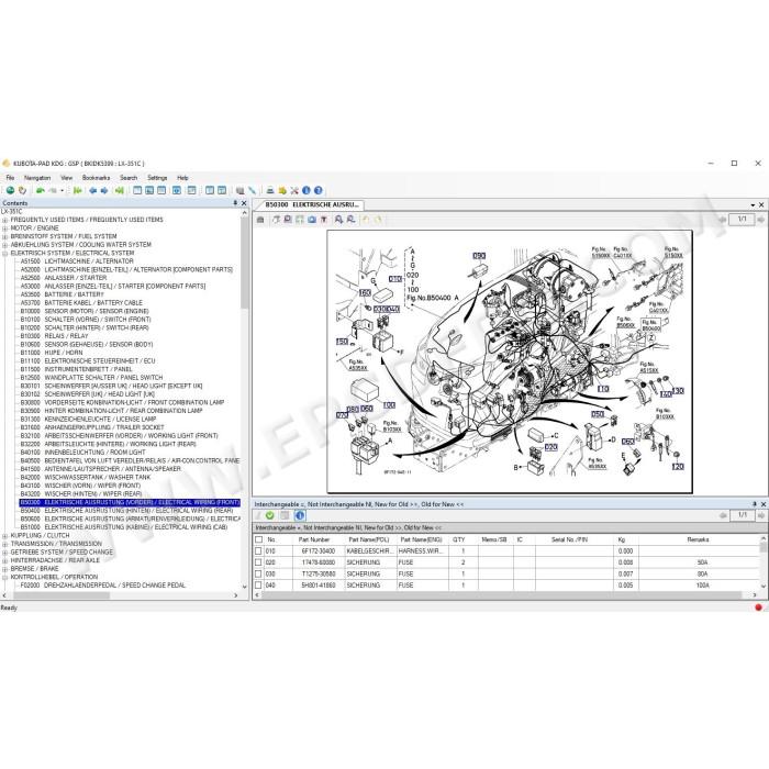 Kubota KDG Agriculture & Construction EPC parts catalog 2021