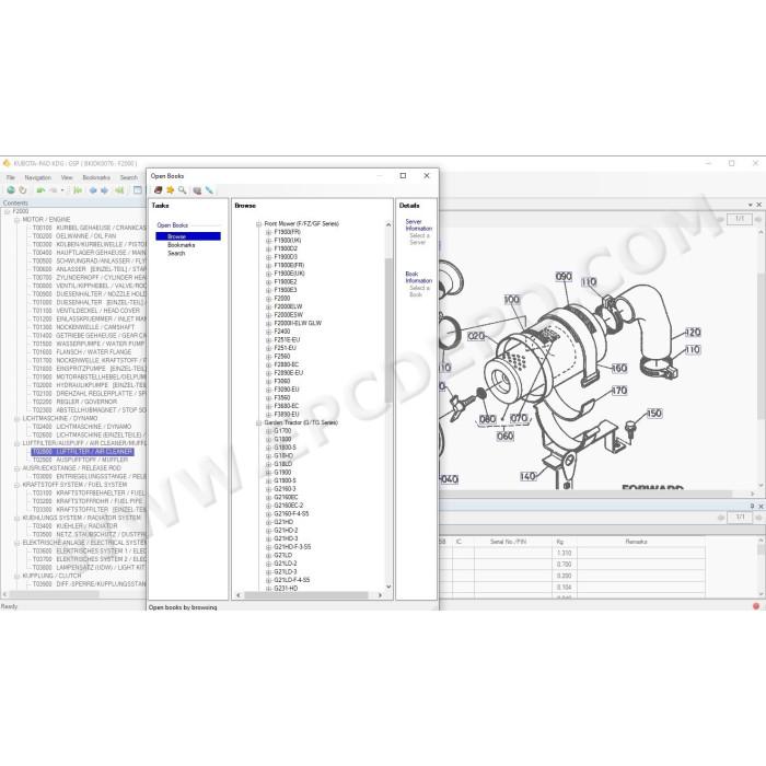 Kubota KDG Agriculture & Construction EPC parts catalog 2021