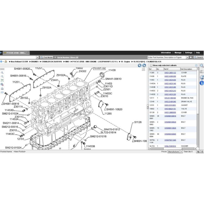 New Holland CE Construction Europe EPC parts catalog 2013