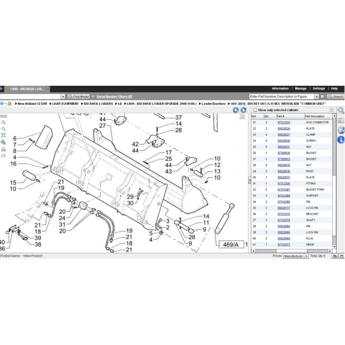New Holland CE Construction Europe EPC parts catalog 2013
