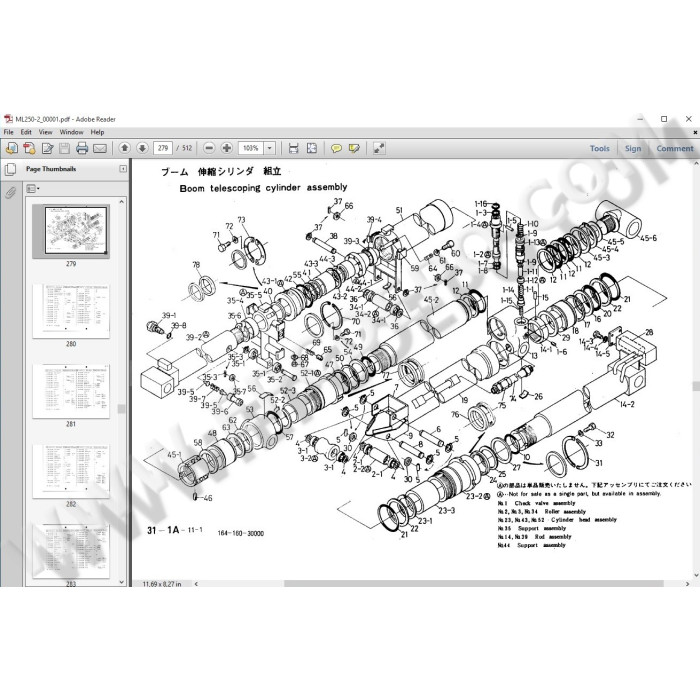 Tadano Hydraulic Cranes EPC spare parts catalog