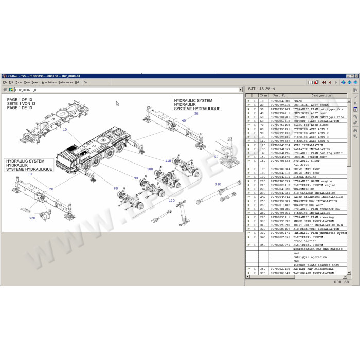 Tadano Crane EPC spare parts catalog 2021