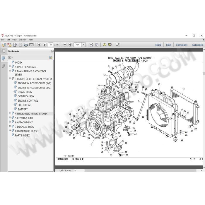 Takeuchi Track / Crawler Loader EPC spare parts catalog