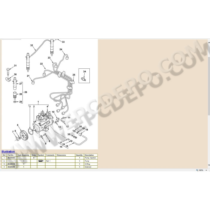 Terex / Fermec Backhoe Loader 820 860 880 970 980 epc spare parts catalog