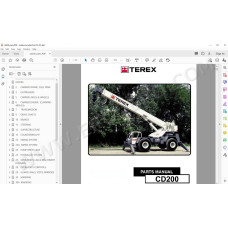 Terex Rough Terrain Crane CD200 spare parts manual