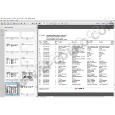 Terex Hydraulic Loading Machine MHL320 spare parts catalog