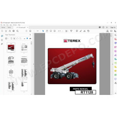 Terex Rough Terrain Crane RT1120 spare parts manual
