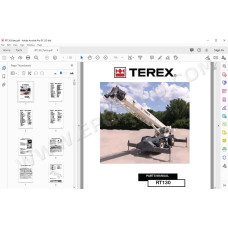 Terex Rough Terrain Crane RT130 spare parts manual