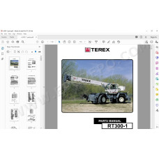 Terex Rough Terrain Crane RT300-1 spare parts manual
