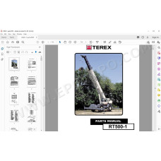 Terex Rough Terrain Crane RT500-1 spare parts manual