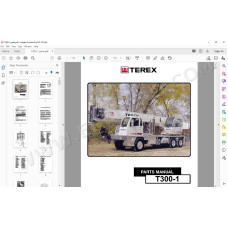 Terex Rough Terrain Crane T300-1 spare parts manual