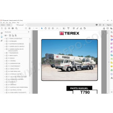 Terex Rough Terrain Crane T790 spare parts manual