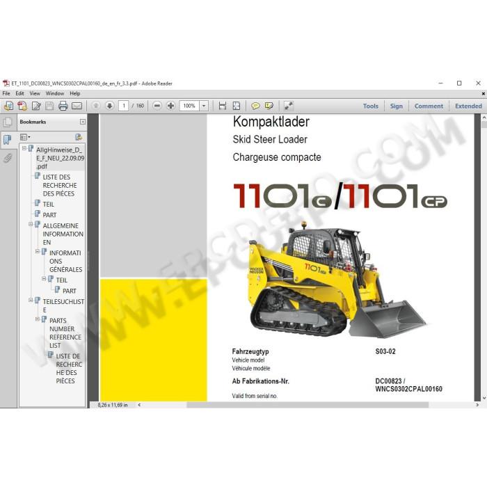 Wacker Neuson Skid Steer Loader EPC spare parts catalog