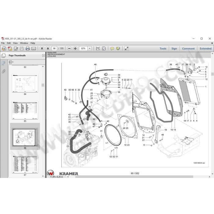 Wacker Neuson / Kramer Wheel Loader EPC parts catalog