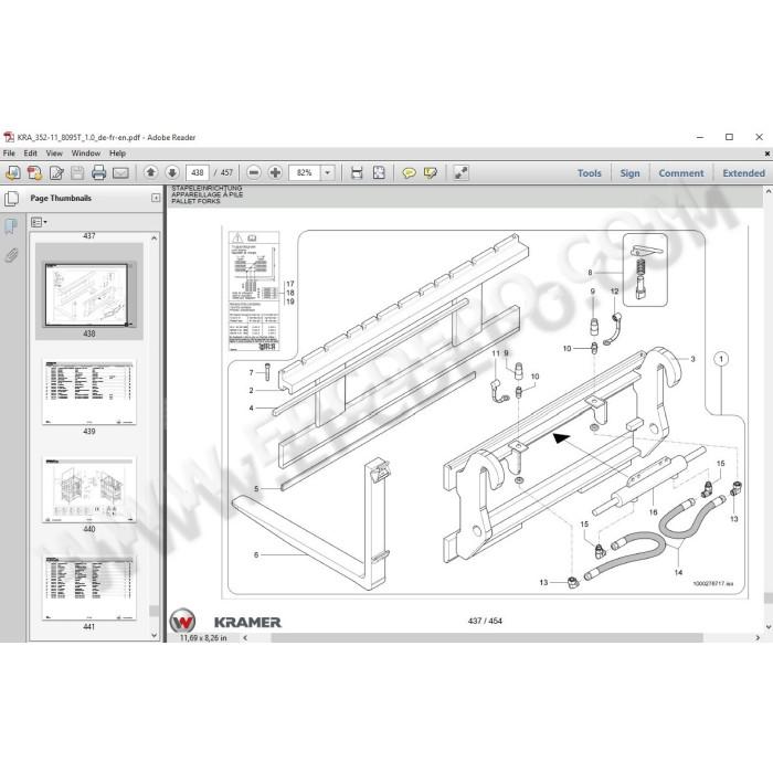 Wacker Neuson / Kramer Wheel Loader EPC parts catalog