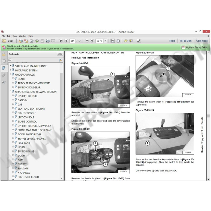 BOBCAT EXCAVATORS SERVICE & REPAIR MANUALS
