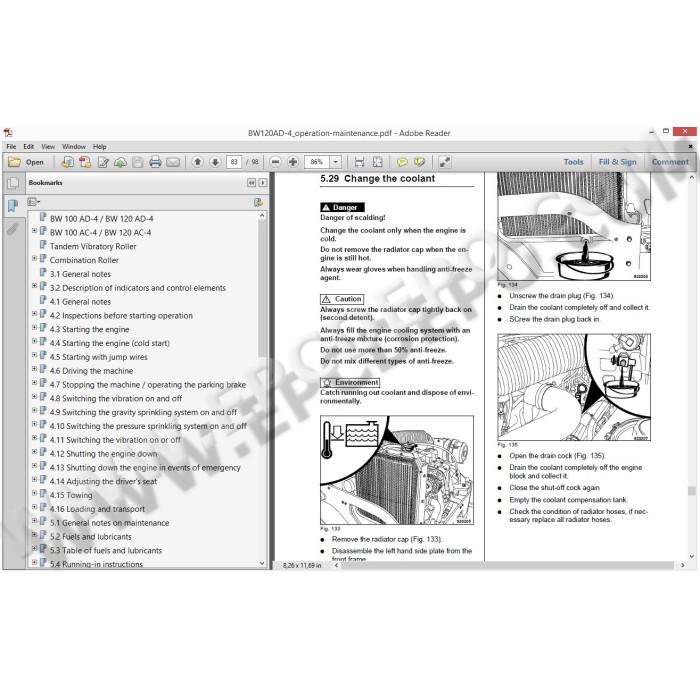 BOMAG ROLLERS SERVICE & REPAIR DOCUMENATION