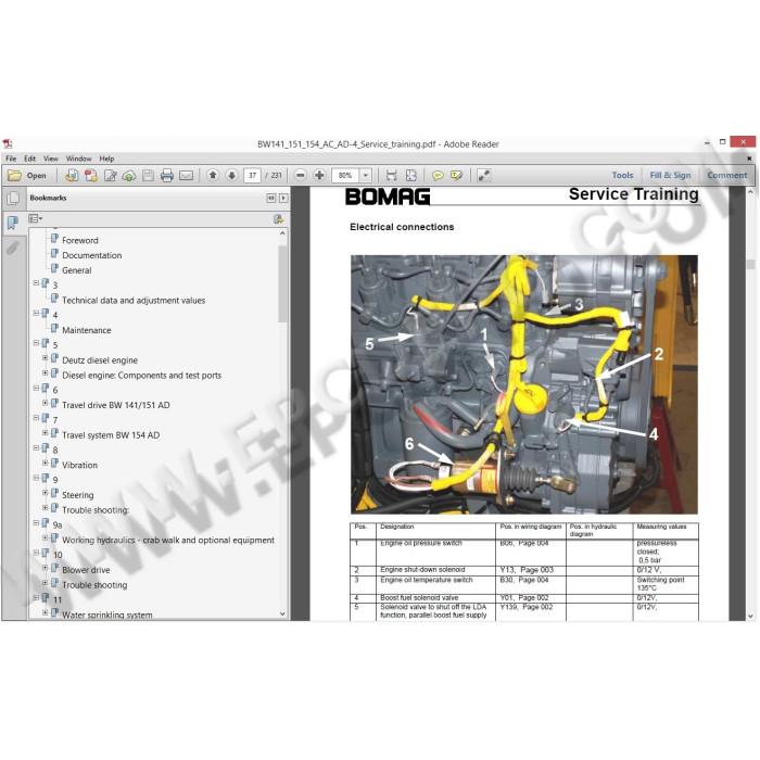 BOMAG ROLLERS SERVICE & REPAIR DOCUMENATION