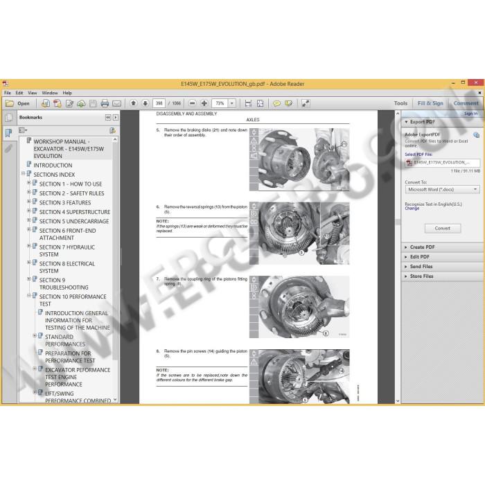 FIAT KOBELCO HEAVY LINE & ENGINES SERVICE MANUALS