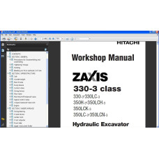 Hitachi Excavator Zaxis ZX330-3 ZX330LC-3 ZX350H-3 ZX350LCH-3 ZX350LCK-3 ZX350LC-3 ZX350LCN-3 service manual