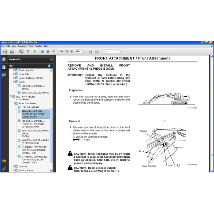 Hitachi Excavator Zaxis ZX200-3 ZX225US-3 ZX225USR-3 ZX240-3 ZX270-3 service manual