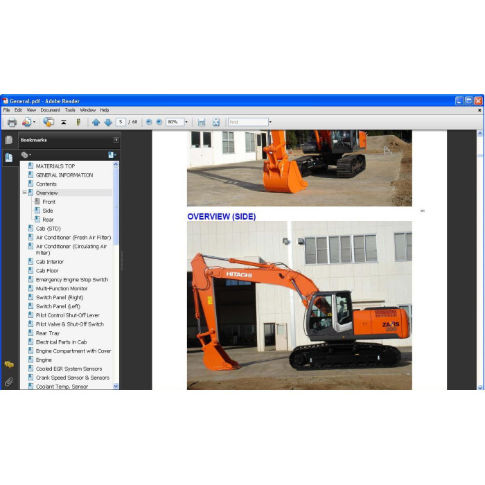 Hitachi Excavator Zaxis ZX200-3 ZX225US-3 ZX225USR-3 ZX240-3 ZX270-3 service manual