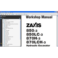 Hitachi Excavator Zaxis ZX850-3 ZX850LC-3 ZX870H-3 ZX870LCH-3 service manual