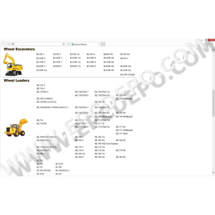 HYUNDAI CONSTRUCTION CE SERVICE & REPAIR 2015